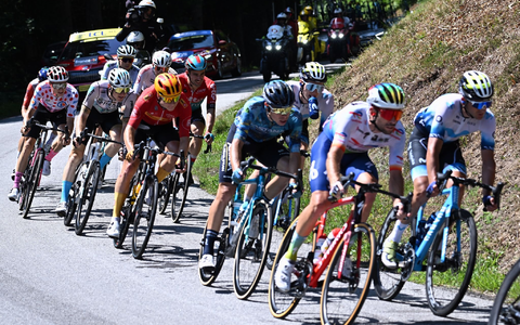 Auf dem Puy de Dome endete die erste Bergankunft der Tour 2023. - Foto: Pete Goding/Belga/dpa