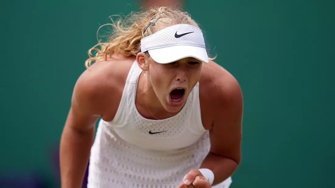Mirra Andrejewa steht als 16-Jährige im Achtelfinale von Wimbledon. - Bild: John Walton/PA Wire/dpa