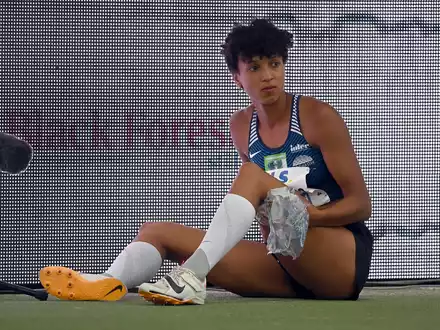 Wegen einer Verletzung sagte Malaika Mihambo ihren Start bei der WM ab. - Foto: Swen Pförtner/dpa