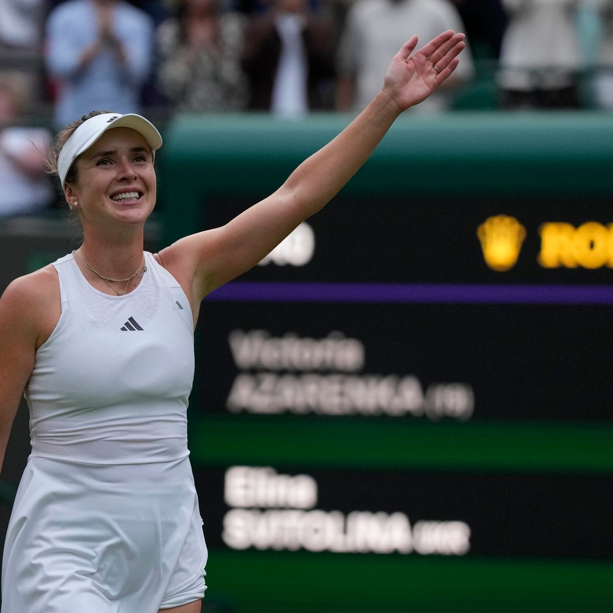 Sprachlos: Jelina Switolina feierte einen emotionalen Sieg. - Foto: Alastair Grant/AP/dpa