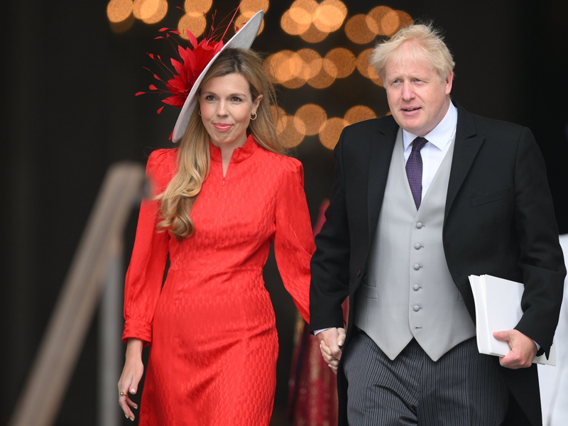Boris Johnson und seine Frau Carrie freuen sich über Nachwuchs. - Foto: Daniel Leal/PA Wire/dpa