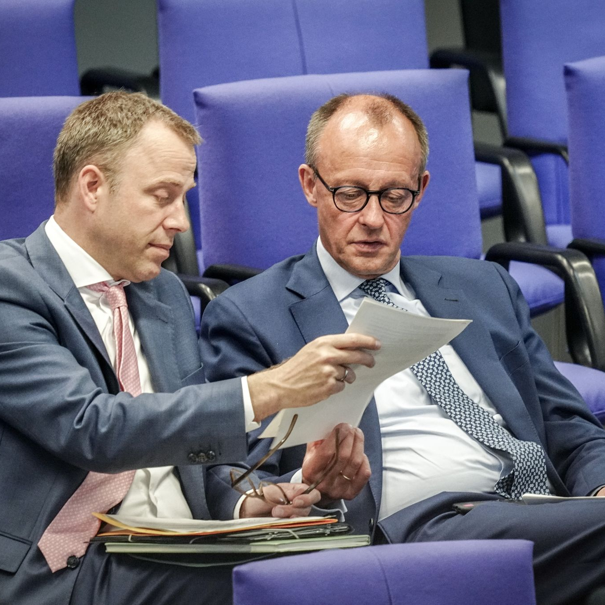 Im Juli 2023 wechselte Friedrich Merz Mario Czaja als CDU-Generalsekretär aus. (Archivbild) - Foto: Kay Nietfeld/dpa