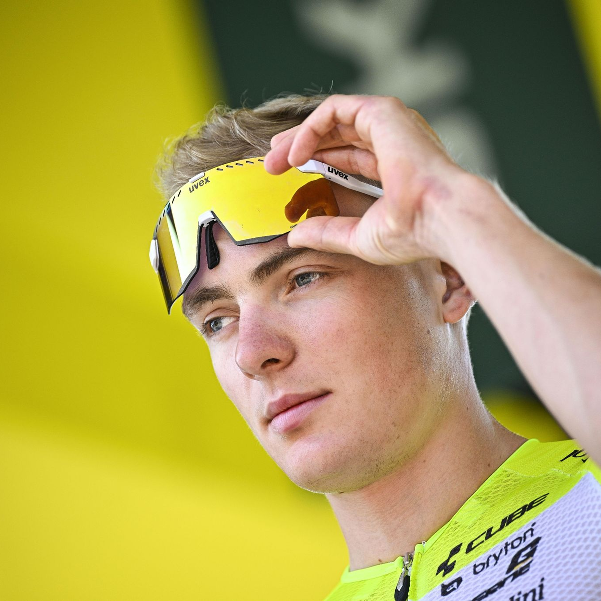 Der deutsche Fahrer Georg Zimmermann holte bei der 10. Etappe den zweiten Platz. - Foto: Jasper Jacobs/Belga/dpa