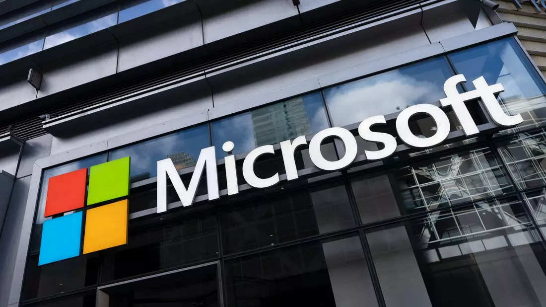 Microsoft-Bürogebäude in New York. - Bild: Mark Lennihan/AP/dpa