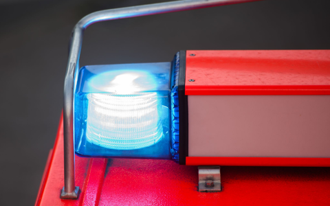 Blaulicht an einer Feuerwache. (Symbolbild) - Foto: picture alliance / dpa