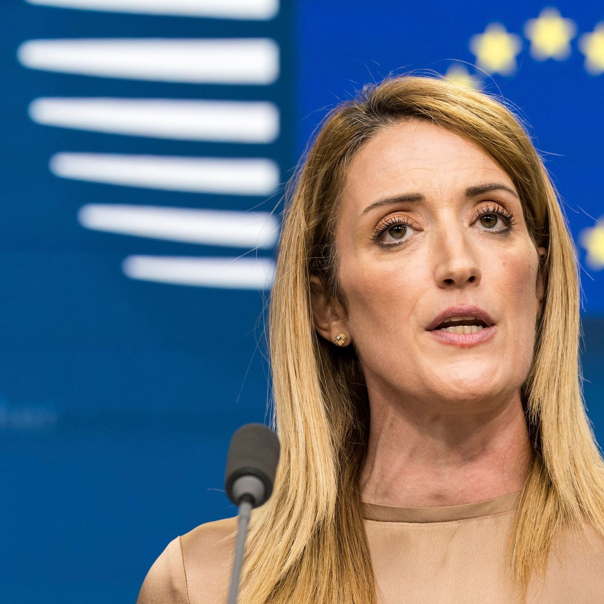 EU-Parlamentspräsidentin Roberta Metsola. - Foto: Geert Vanden Wijngaert/AP/dpa