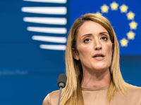 EU-Parlamentspräsidentin Roberta Metsola. - Foto: Geert Vanden Wijngaert/AP/dpa