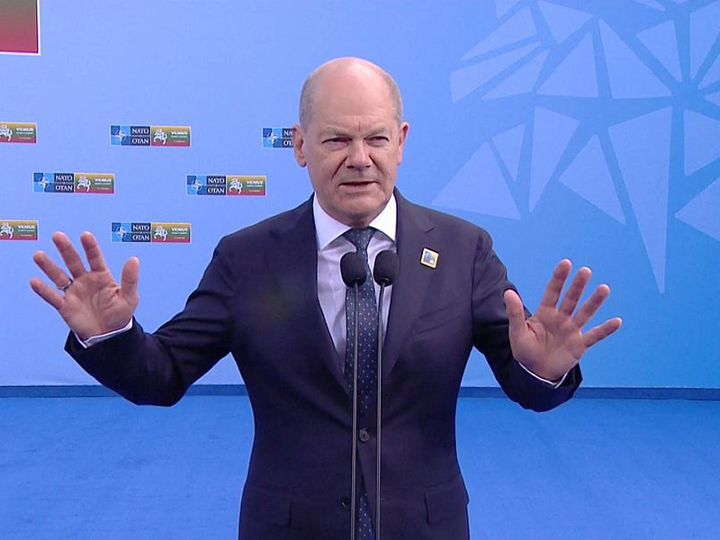 Olaf Scholz am 11.07.2023 in Vilnius - Foto: ?ber dts Nachrichtenagentur