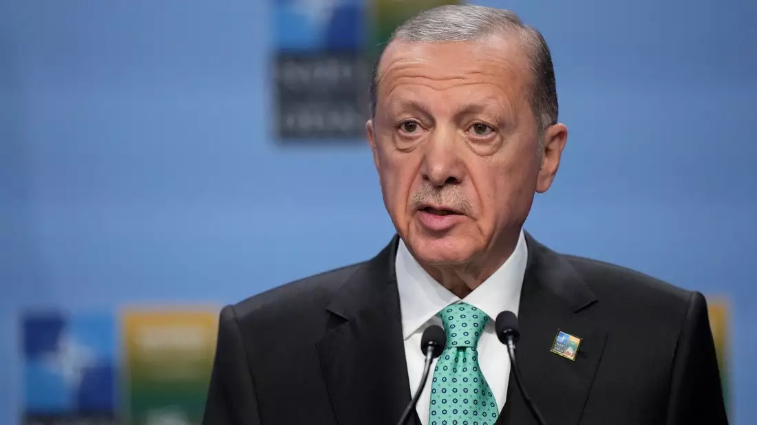 War in den vergangenen Monaten scharf kritisiert worden, weil er Israel einerseits scharf anging, aber die Handelsbeziehungen mit dem Land aufrechterhielt: Recep Tayyip Erdogan. - Bild: Pavel Golovkin/AP/dpa