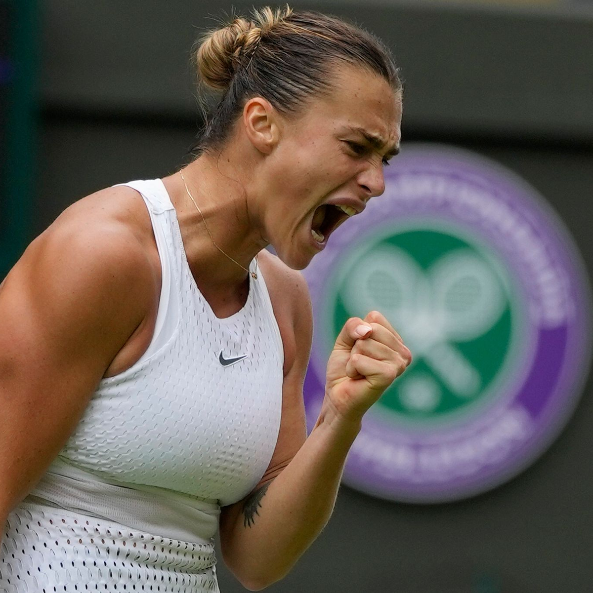 Aryna Sabalenka in Aktion. - Foto: Alastair Grant/AP/dpa