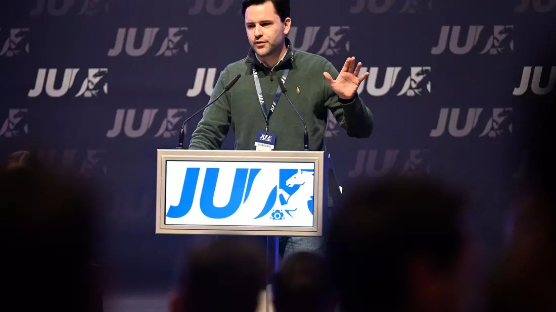 Johannes Winkel, Bundesvorsitzender der Jungen Union. - Bild: Roberto Pfeil/dpa