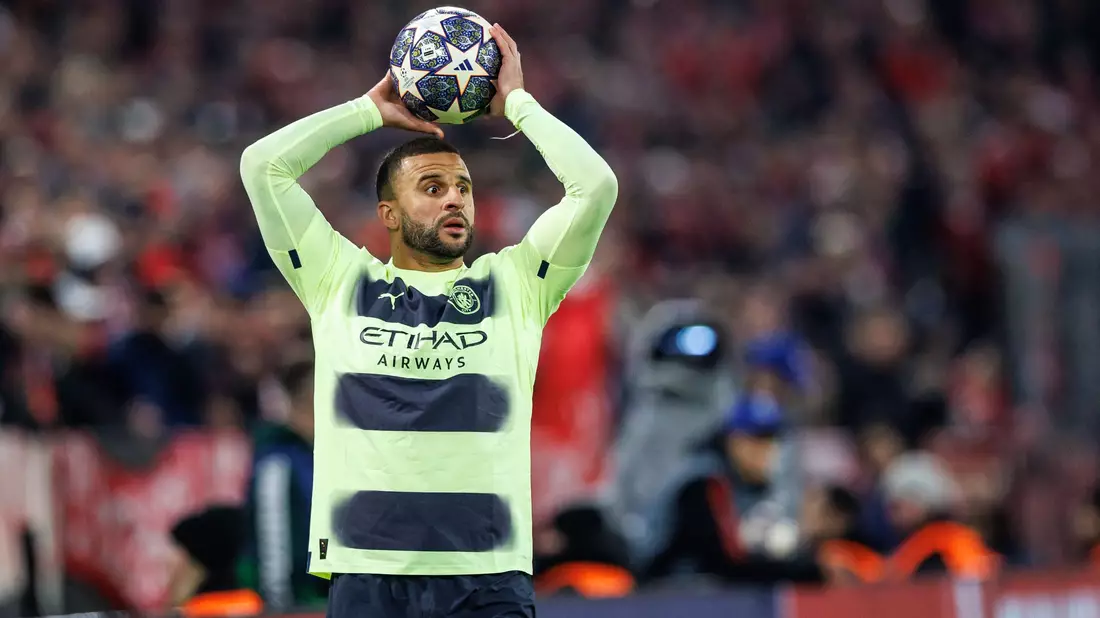 Steht offenbar vor einem Wechsel zum FC Bayern: Kyle Walker von Manchester City. - Bild: Matthias Balk/dpa