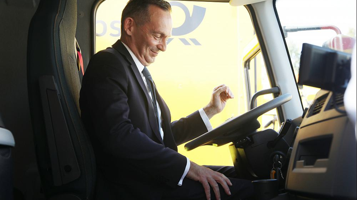 Volker Wissing in einem Post-LKW am 13.07.2023 - Foto: ?ber dts Nachrichtenagentur