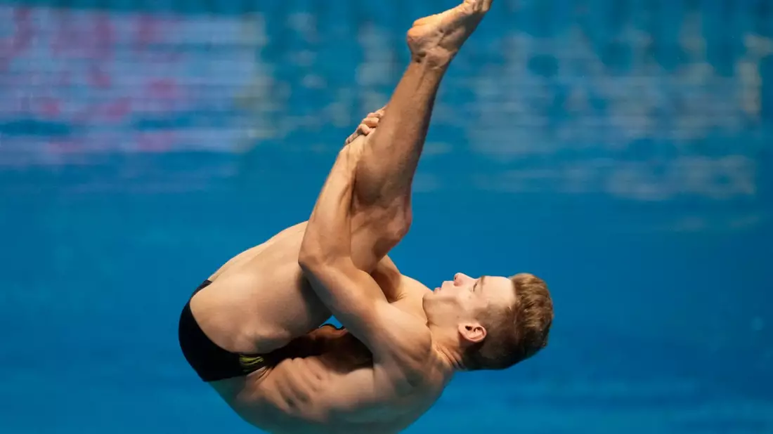 Belegte vom Ein-Meter-Brett den sechsten Platz: Moritz Wesemann. - Bild: Lee Jin-man/AP/dpa
