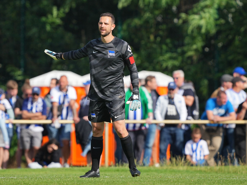 Unter Auflagen erhält Keeper Marius Gersbeck bei Hertha BSC eine zweite Chance. - Foto: Soeren Stache/dpa