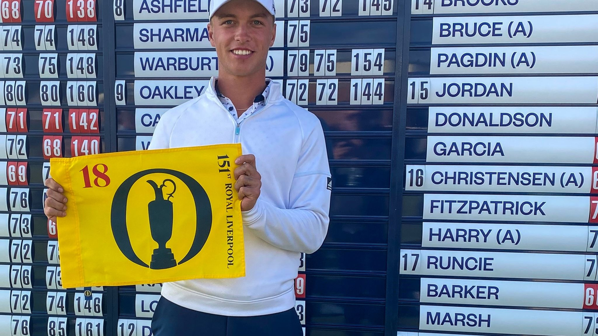 Golfer Tiger Christensen vom Hamburger Golf Club. - Foto: -/dpa