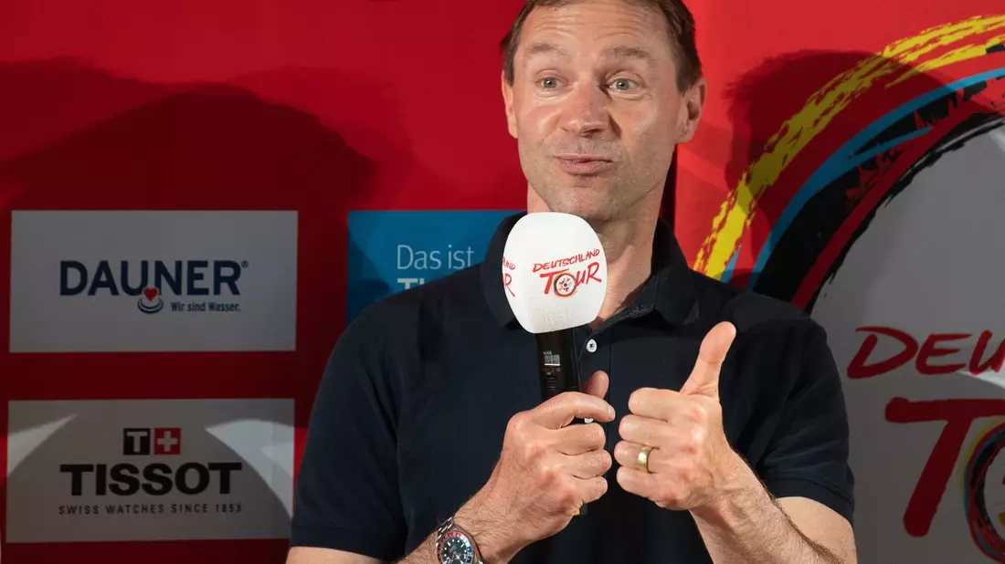 Der ehemalige Radprofi Jens Voigt bei einem Event in Frankfurt/Main. - Bild: Sebastian Gollnow/dpa