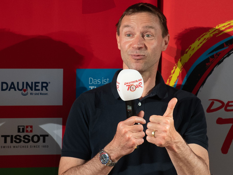 Der ehemalige Radprofi Jens Voigt bei einem Event in Frankfurt/Main. - Foto: Sebastian Gollnow/dpa