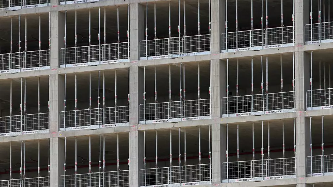 Hochhaus-Baustelle im Juli 2023 - Bild: ?ber dts Nachrichtenagentur