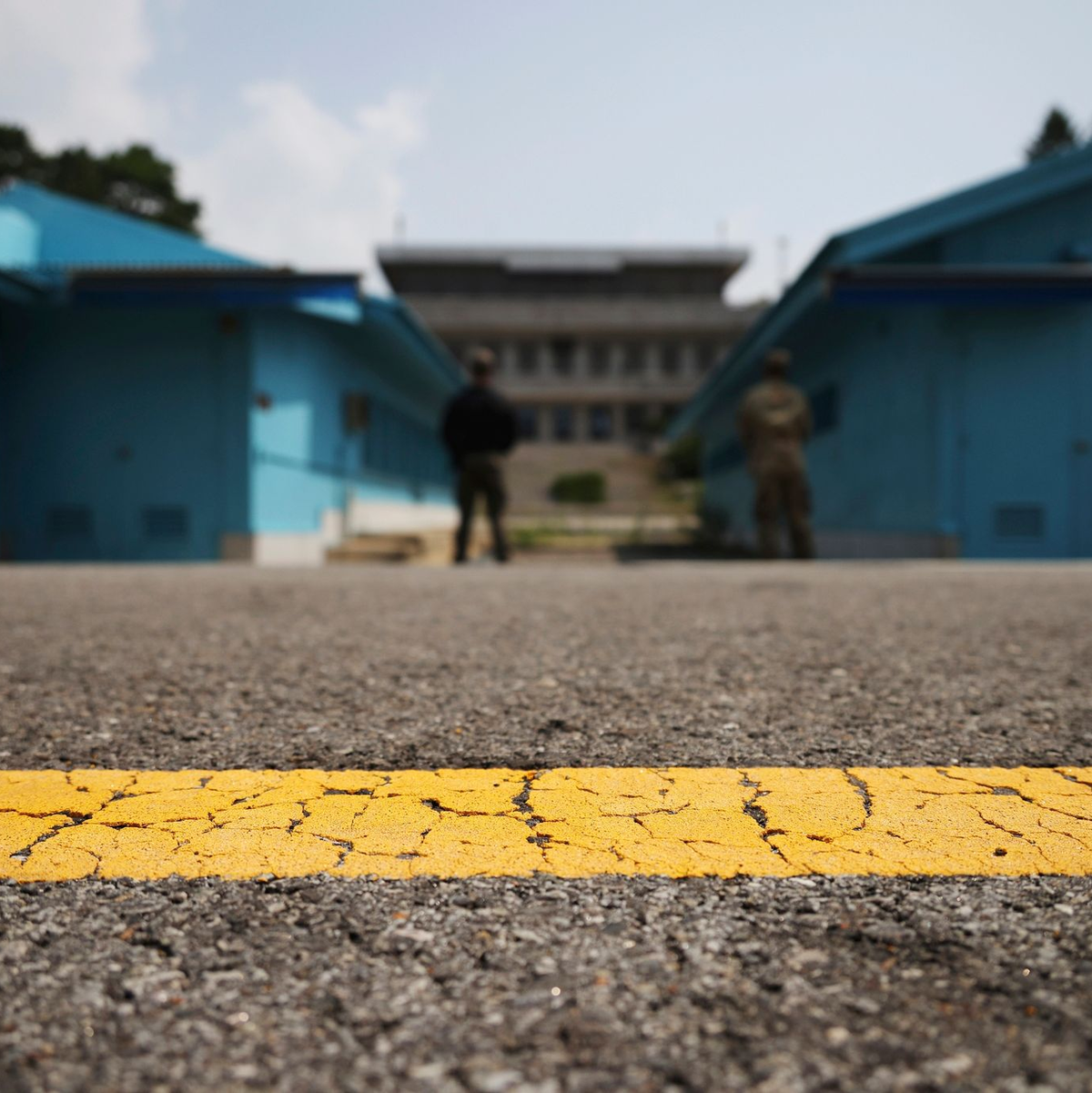 Blick auf die entmilitarisierte Zone, die die beiden Koreas trennt. - Foto: Kim Hong-Ji/Pool ReutersPool Reuters/AP