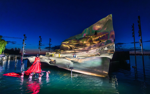 Puccinis «Madame Butterfly» auf der Seebühne in Bregenz. - Foto: Dietmar Stiplovsek/APA/dpa