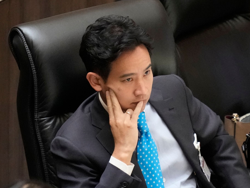 Hauptgrund für sein Scheitern ist das Vorhaben, das extrem strenge Gesetz zur Majestätsbeleidigung zu ändern: Pita Limjaroenrat. - Foto: Sakchai Lalit/AP