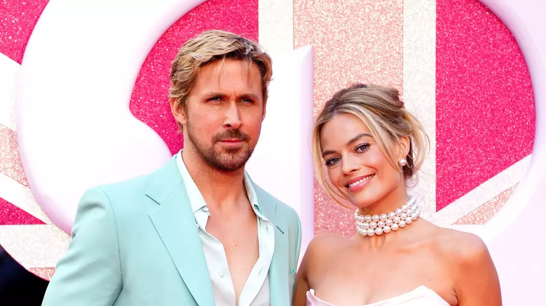 Die Hauptdarsteller Ryan Gosling und Margot Robbie bei der «Barbie»-Premiere in London. - Bild: Ian West/PA Wire/dpa