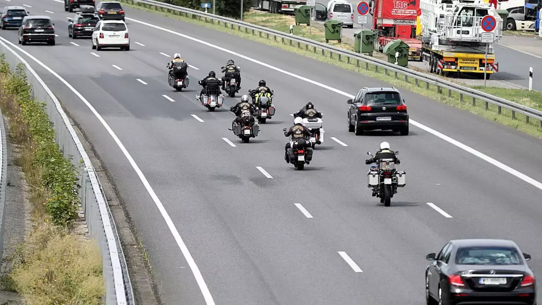 Harley-Fahrer auf der Autobahn am 15.07.2023 - Bild: ?ber dts Nachrichtenagentur