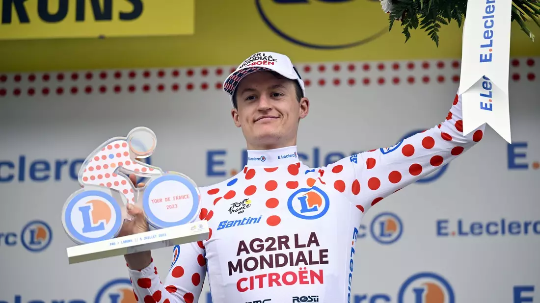 Gewann die Königsetappe der Tour de France: Felix Gall aus Österreich. - Bild: Dirk Waem/Belga/dpa