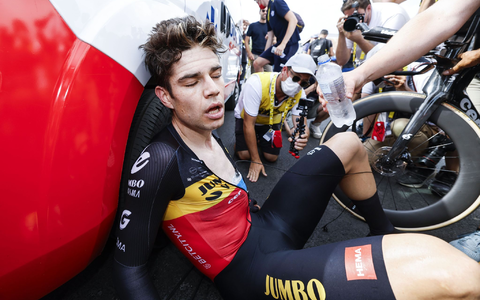 Steigt bei der Tour de France vorzeitig aus: Wout van Aert. - Foto: Pool Corvos Tim Van Wichelen/Belga/dpa