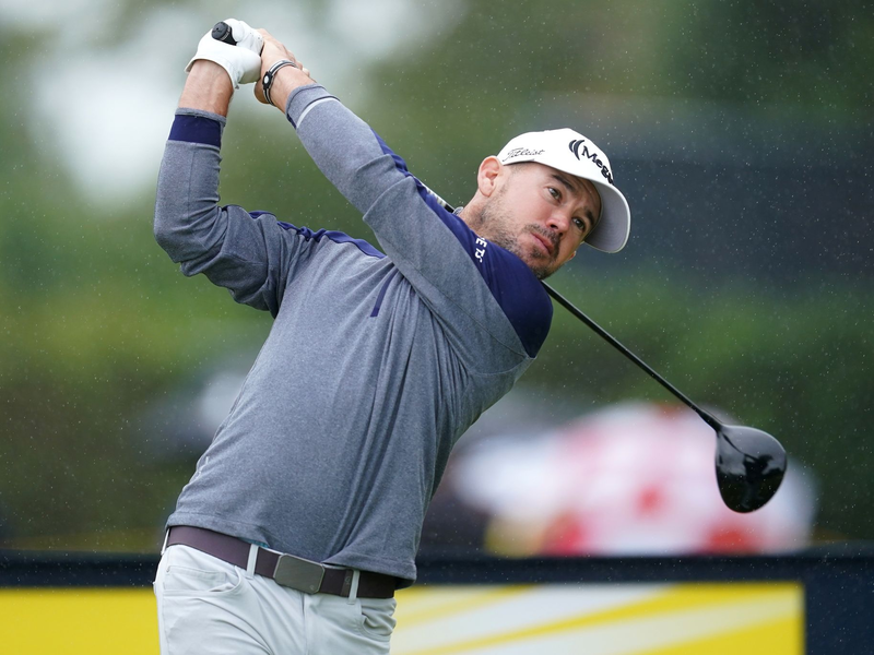 Liegt derzeit fünf Schläge vor seinem Landsmann Cameron Youn: Der US-Amerikaner Brian Harman. - Foto: David Davies/PA Wire/dpa