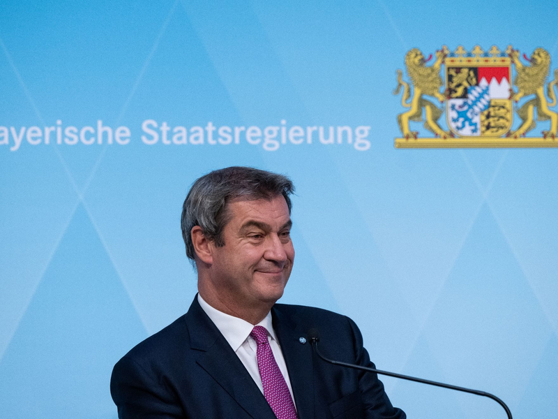 Für Markus Blume (r) ist das Rennen noch offen: Wird sein Chef Markus Söder (l) Kanzlerkandidat der Union? (Archivbild) - Foto: Sven Hoppe/dpa