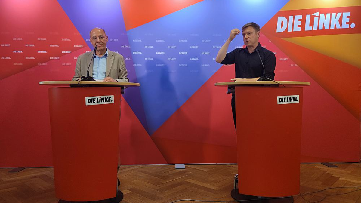 Gregor Gysi und Martin Schirdewan am 24.07.2023 - Foto: ?ber dts Nachrichtenagentur