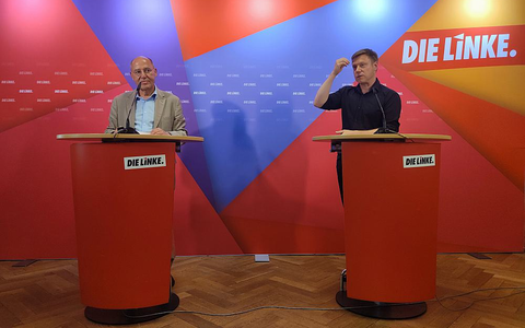 Gregor Gysi und Martin Schirdewan am 24.07.2023 - Foto: ?ber dts Nachrichtenagentur