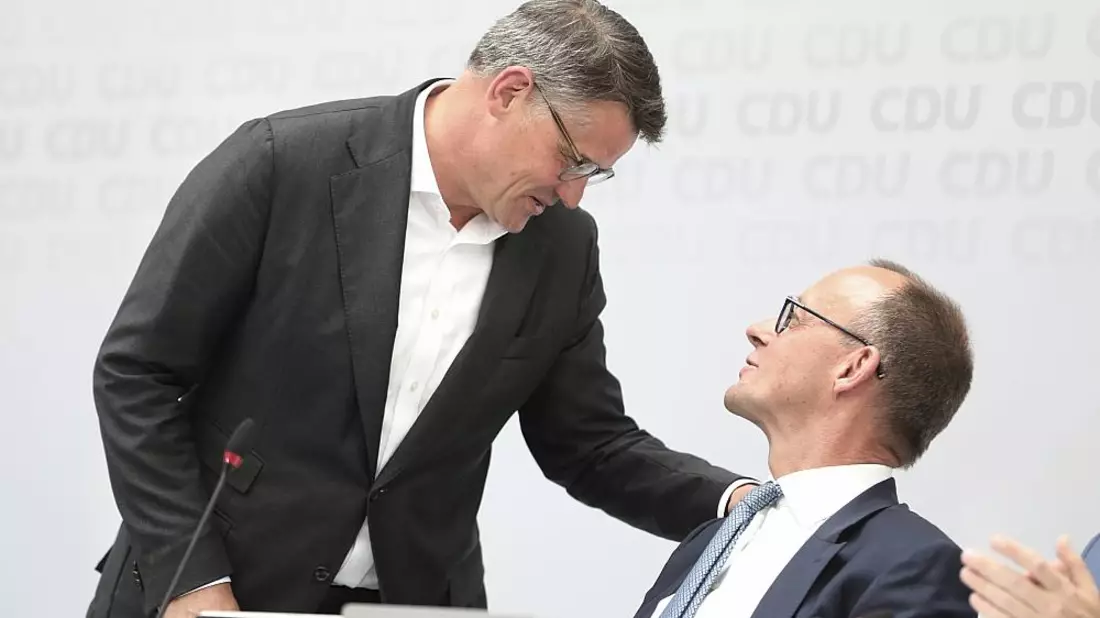 Boris Rhein und Friedrich Merz (Archiv) - Bild: ?ber dts Nachrichtenagentur