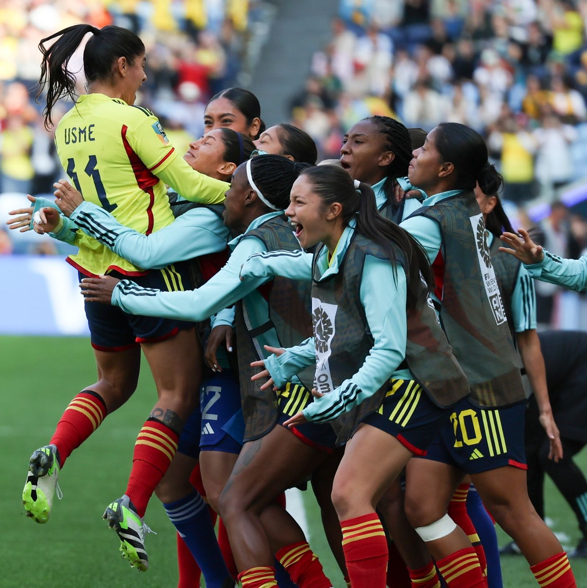 Auch der nächste DFB-Gegner Kolumbien startete mit einem Sieg in die WM. - Foto: Sophie Ralph/FR171993 AP/dpa