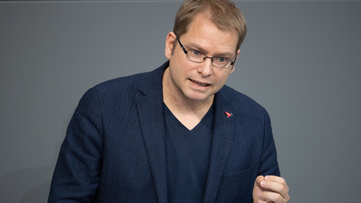 Lorenz Gösta Beutin fordert, das Tempo beim Ausbau der Erneuerbaren mindestens um das Vierfache zu steigern. - Foto: Soeren Stache/dpa-Zentralbild/dpa