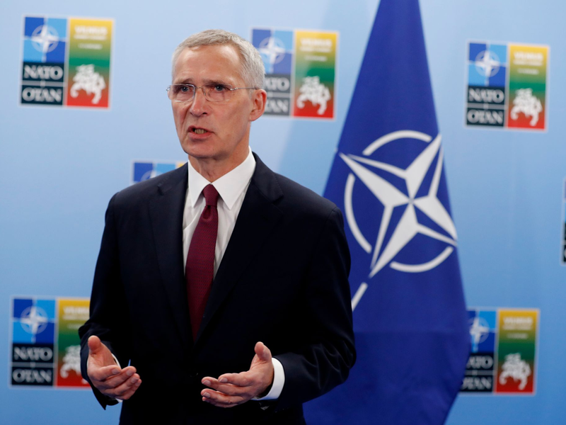 Nato-Generalsekretär Jens Stoltenberg: «Russland trägt die volle Verantwortung für sein gefährliches und eskalierendes Handeln im Schwarzmeerraum.» - Foto: Mindaugas Kulbis/AP