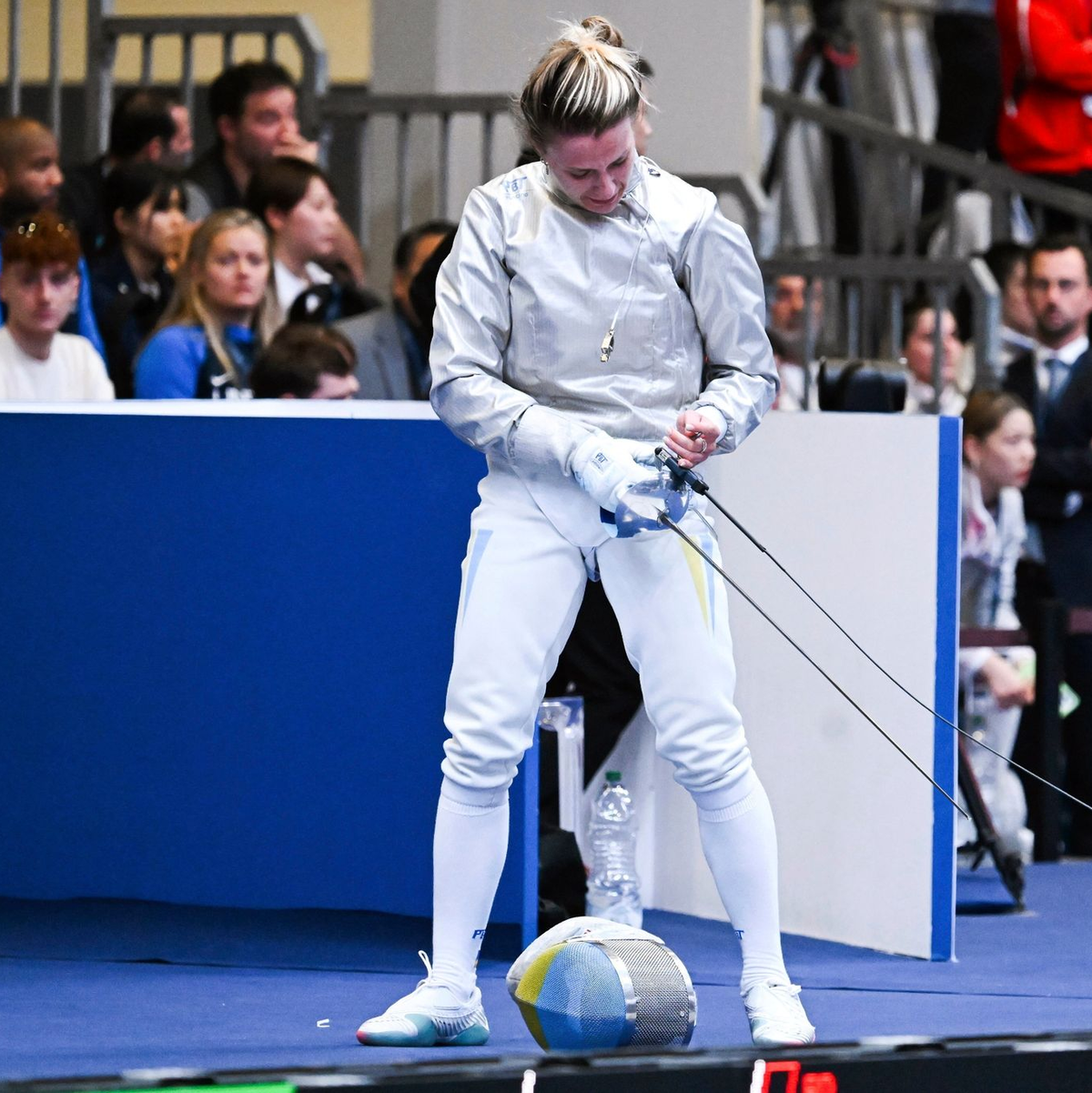 Olha Charlan wurde nach ihrem Sieg disqualifiziert. - Foto: Tibor Illyes/MTI/AP/dpa