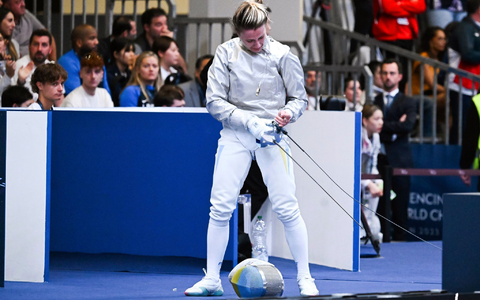 Olha Charlan wurde nach ihrem Sieg disqualifiziert. - Foto: Tibor Illyes/MTI/AP/dpa