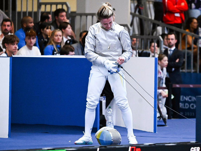 Olha Charlan wurde nach ihrem Sieg disqualifiziert. - Foto: Tibor Illyes/MTI/AP/dpa