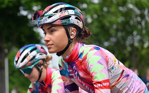 Ricarda Bauernfeind holte sich auf der fünften Etappe der Frauen-Tour den Sieg. - Foto: Martin Schutt/dpa/Archivbild