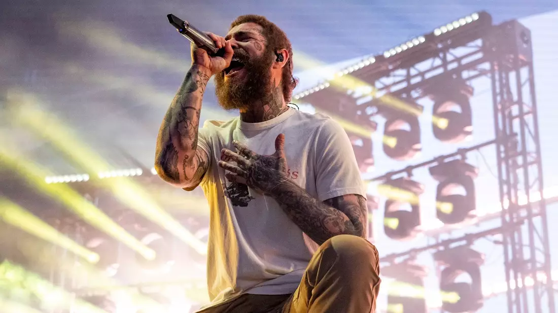 Post Malone beim BottleRock Music Festival in Kalifornien. - Bild: Amy Harris/Invision/AP/dpa