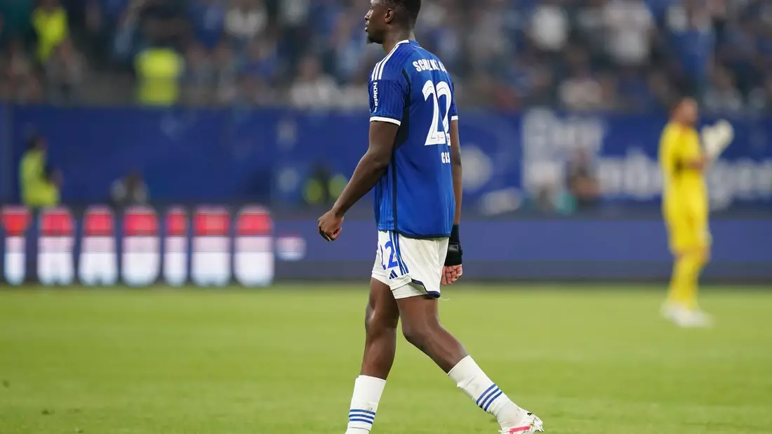 Der Schalker Ibrahima Cissé wurde rassistisch beleidigt. - Bild: Marcus Brandt/dpa