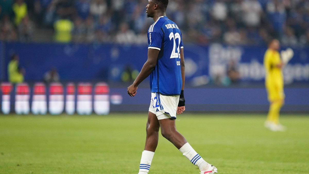 Der Schalker Ibrahima Cissé wurde rassistisch beleidigt. - Foto: Marcus Brandt/dpa