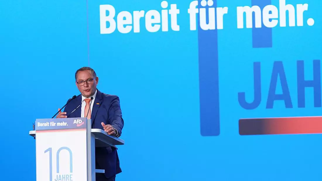 Tino Chrupalla auf AfD-Parteitag am 28.07.2023 - Bild: ?ber dts Nachrichtenagentur