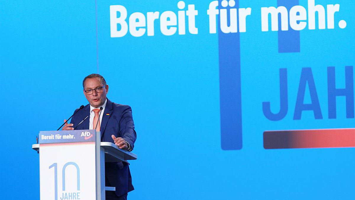 Tino Chrupalla auf AfD-Parteitag am 28.07.2023 - Foto: ?ber dts Nachrichtenagentur