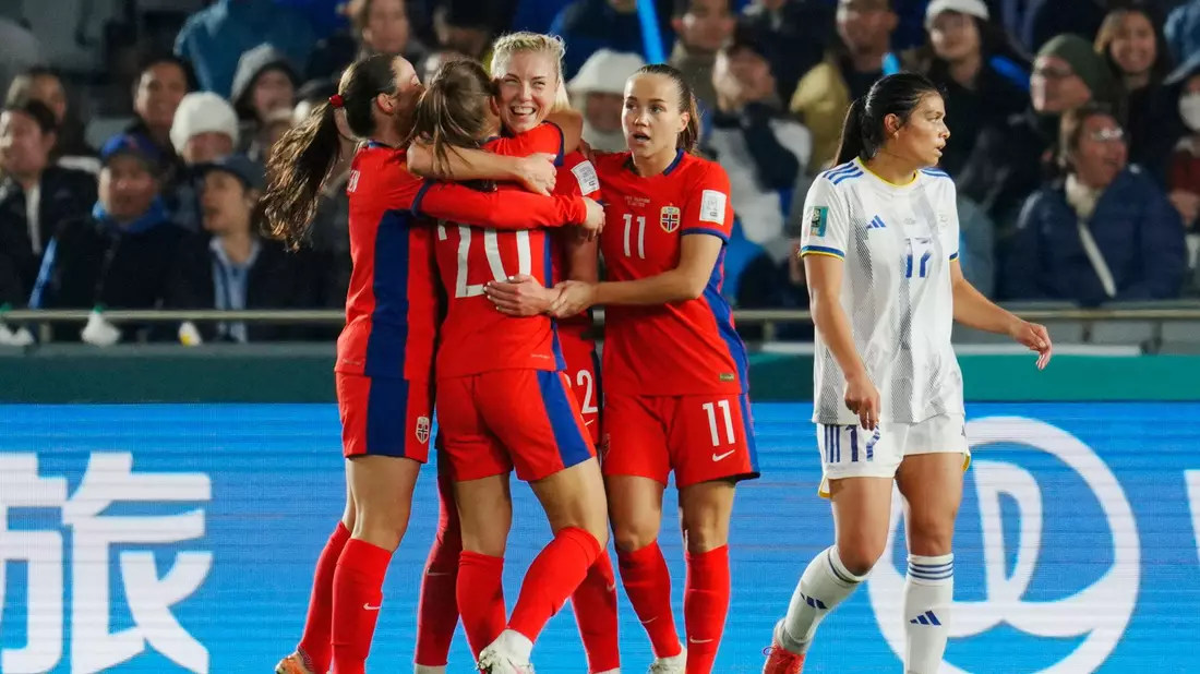 Norwegen feierte einen souveränen Sieg gegen die Philippinen. - Bild: Abbie Parr/AP