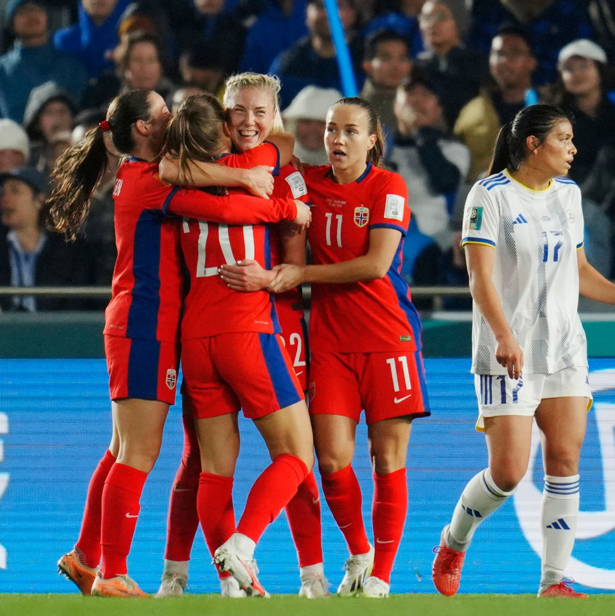 Norwegen feierte einen souveränen Sieg gegen die Philippinen. - Foto: Abbie Parr/AP