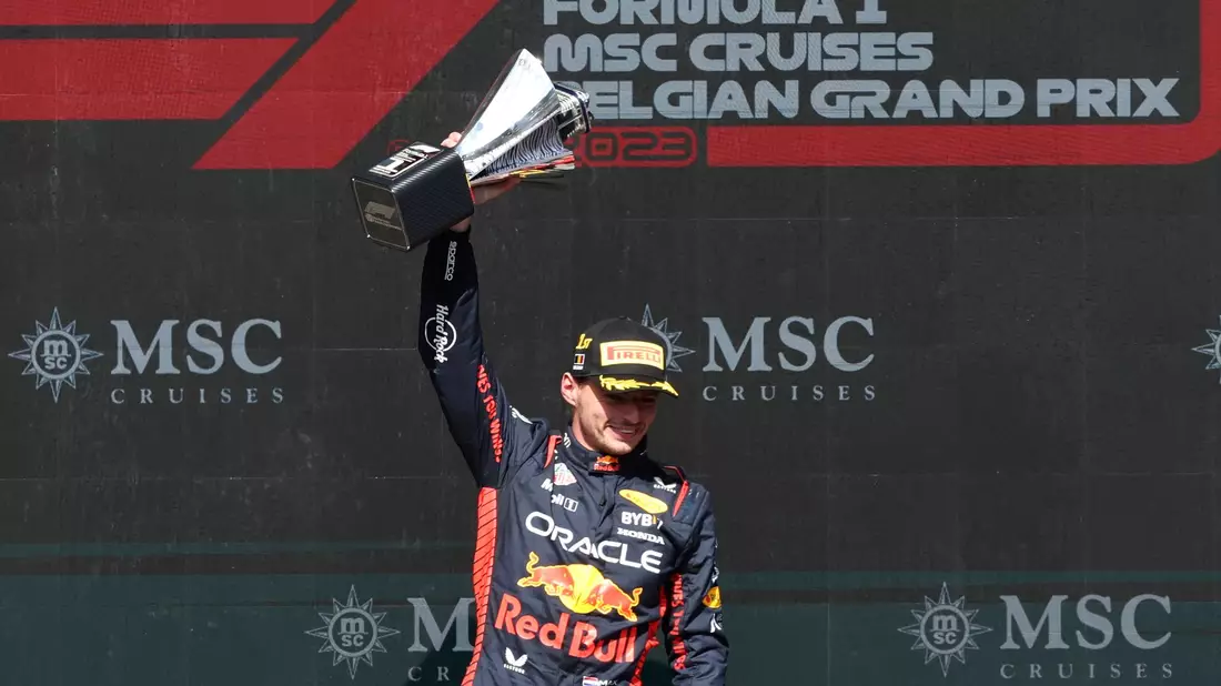 Max Verstappen gewann schon dreimal in Belgien: Zuletzt 2023. - Bild: Geert Vanden Wijngaert/AP